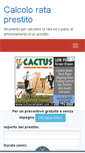 Mobile Screenshot of calcolorataprestito.com