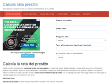 Tablet Screenshot of calcolorataprestito.com